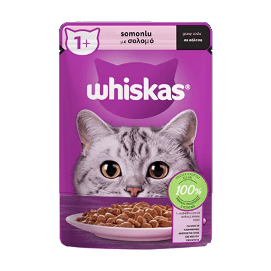 Whiskas Kedi Maması Somonlu 85 g