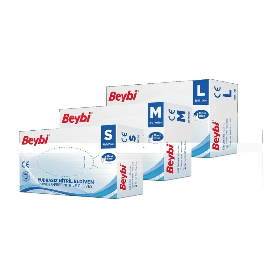 Beybi Nitril Eldiven (S-M-L)