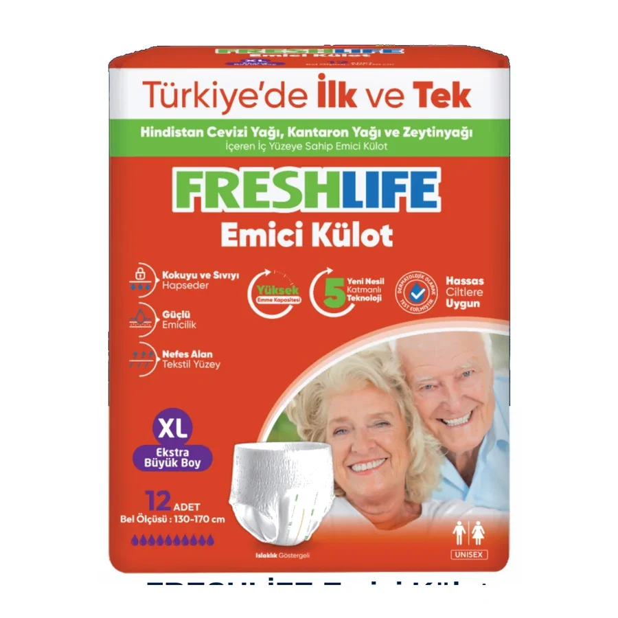 FreshLife Emici Külot 12'li XL 130-170 cm