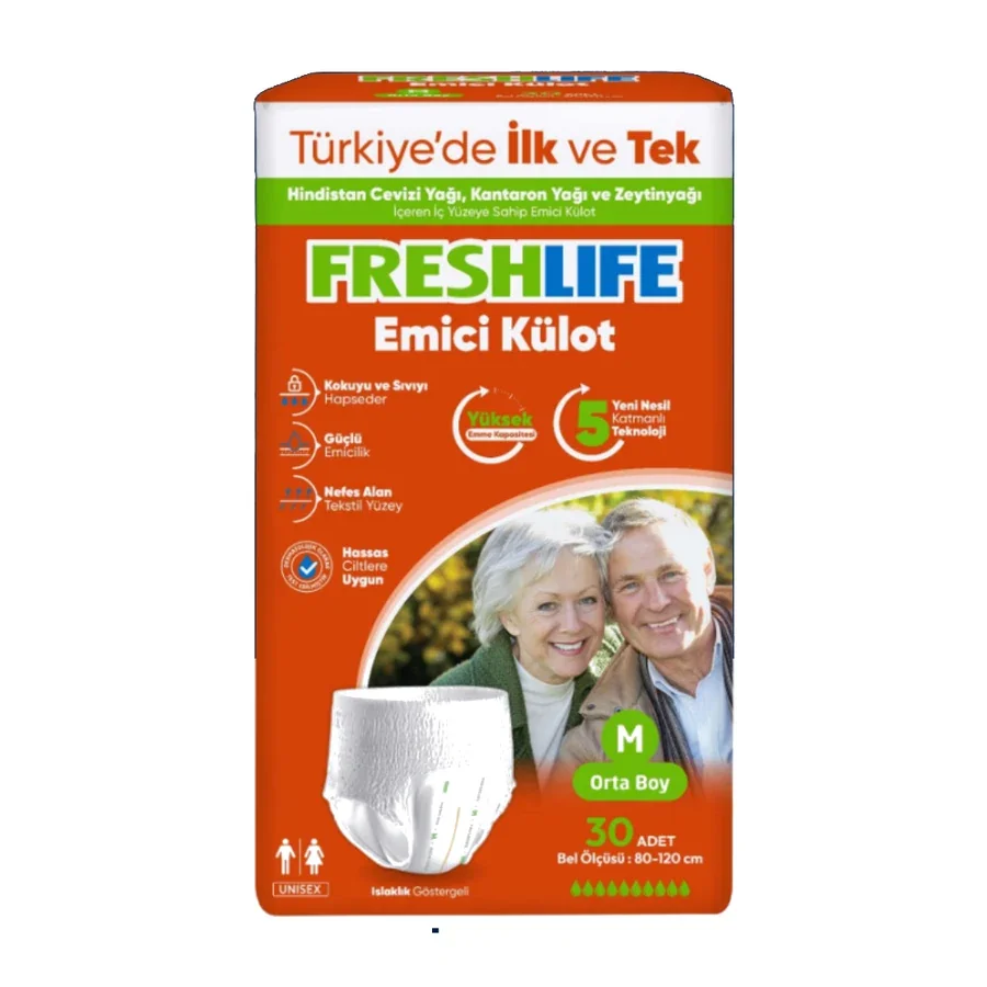 FreshLife Emici Külot 30'lu M 80-120 cm