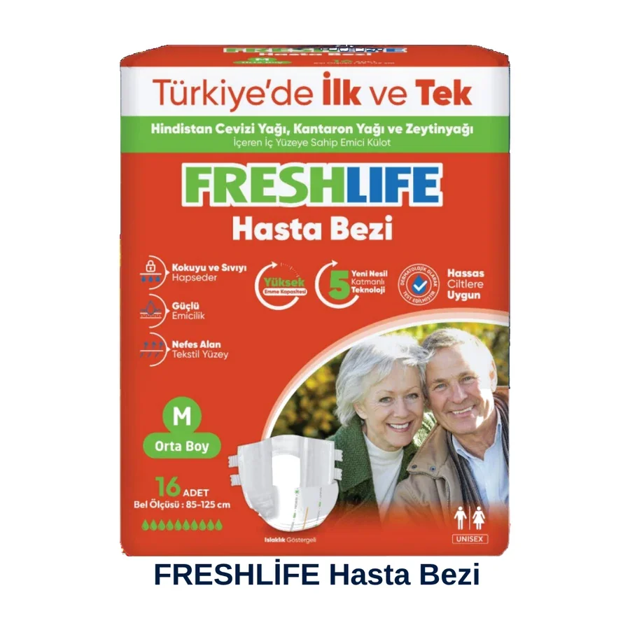FreshLife Hasta Bezi 16'lı M 85-125 cm