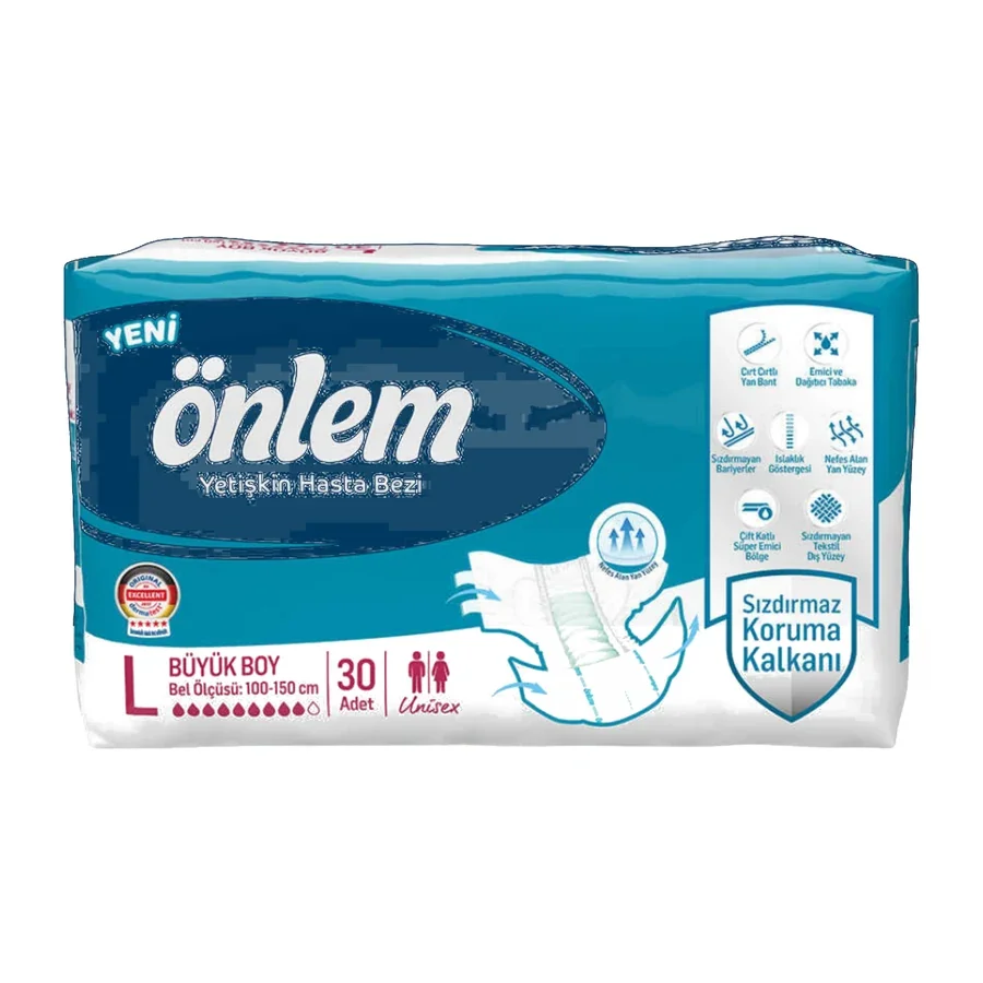 Önlem Yetişkin Hasta Bezi L Beden 100-150 cm