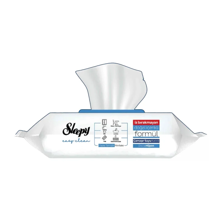 Sleepy Easy Clean Çamaşır Suyu Katkılı Yüzey Temizlik Havlusu 100 Yaprak