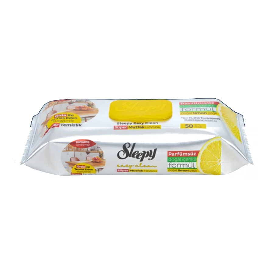 Sleepy Easy Clean Limon Yağlı Süper Mutfak Havlusu 50 Yaprak