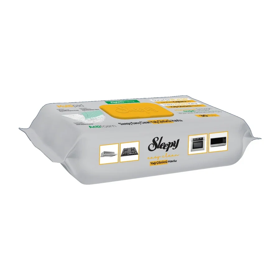 Sleepy Easy Clean Yağ Çözücü Havlu 30 Yaprak