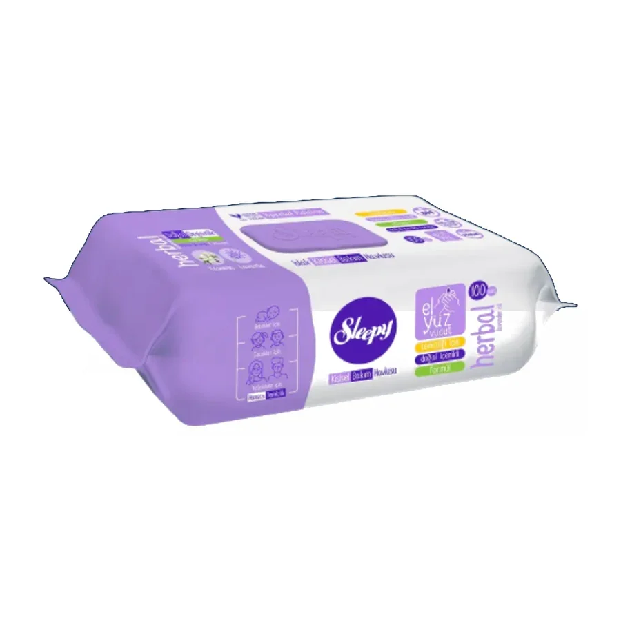 Sleepy Kişisel Bakım Havlusu Herbal 100'lü