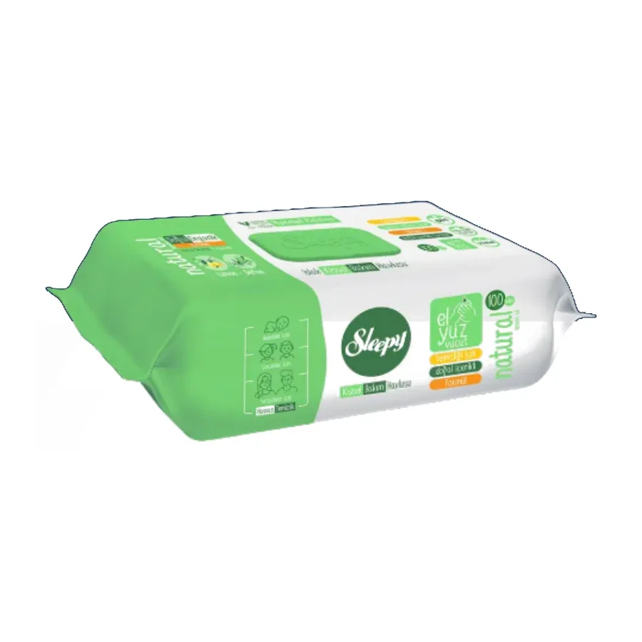 Sleepy Kişisel Bakım Havlusu Natural 100'lü