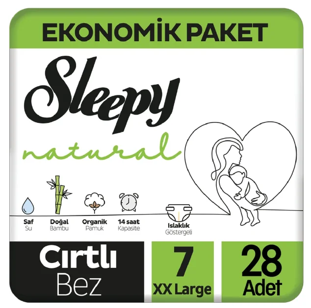 Sleepy Natural İkili Jumbo 7 Numara 28 Adet