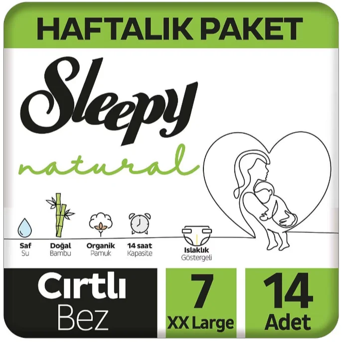 Sleepy Natural Tekli 7 Numara 14 Adet